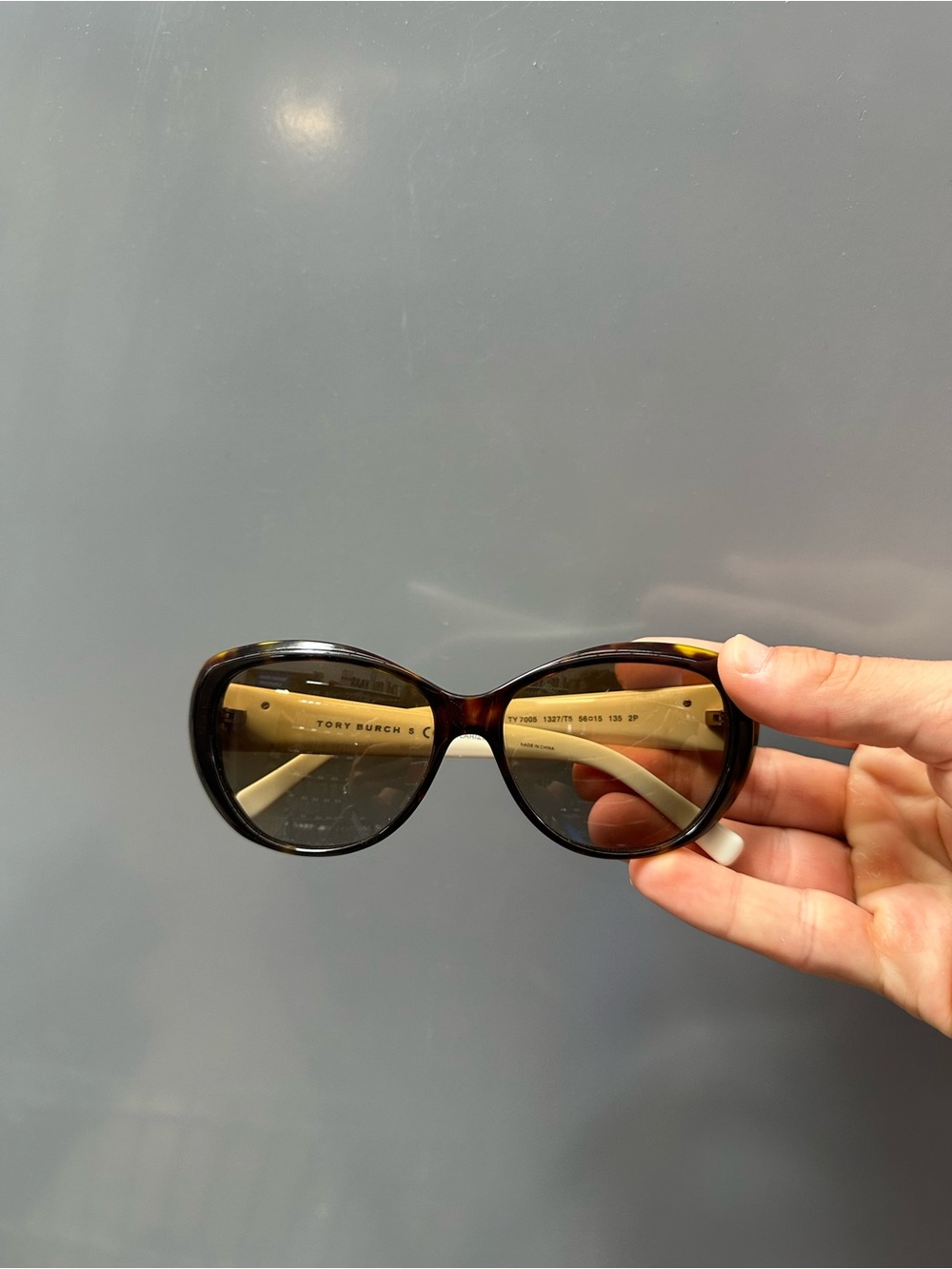 Tory Burch Brown Tortoiseshell and Cream Women's Sunglasses